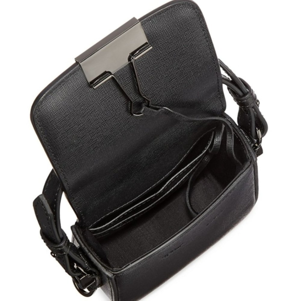 NWT$825 Off-White Baby Diagonal Binder Clip Leather Bag - Picture 12 of 16